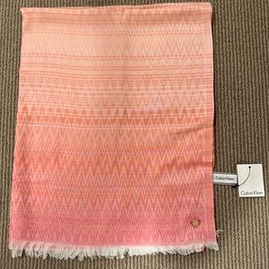 Calvin Klein Scarf In Ombre Color Tones